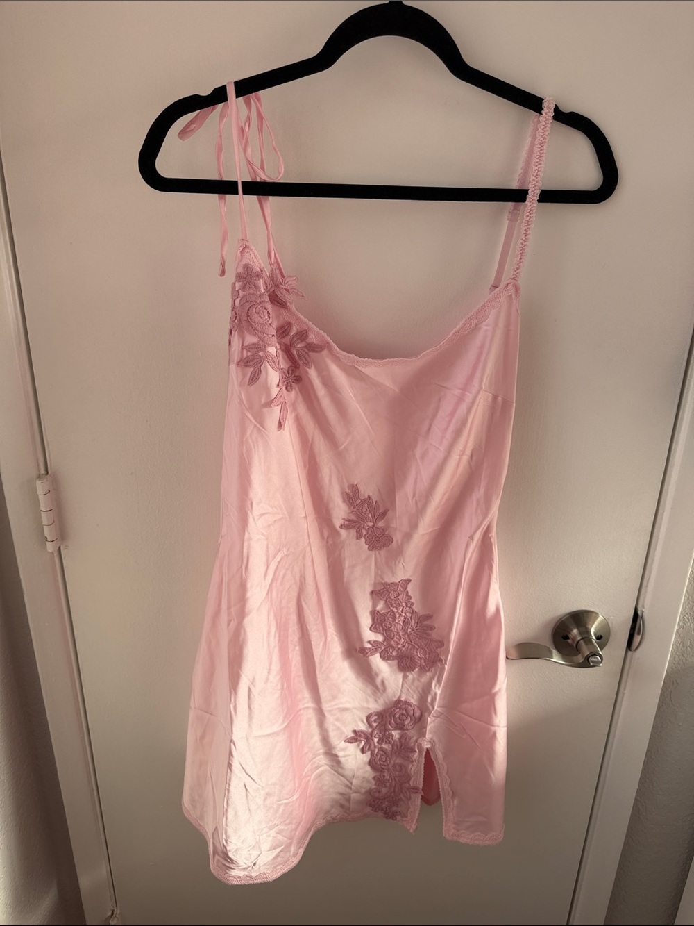 Dollskill Pink Embroidered Slip Dress
